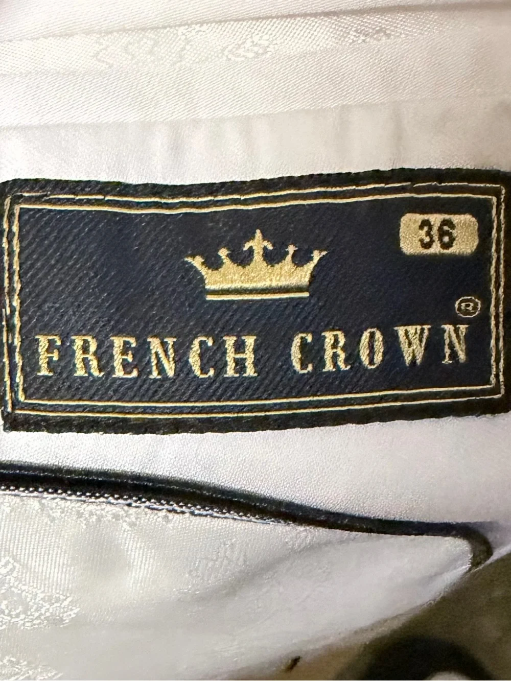 French Crown Blazer BANDHGALA DESIGNER‎ Jacket 36 White New